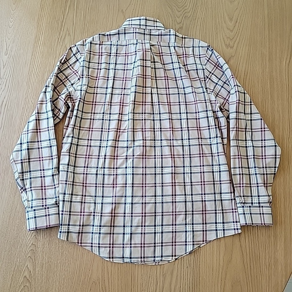 Brooks Brothers Shirt Mens Large Regent Plaid Button Down Supima OCBD Preppy - Picture 7 of 7